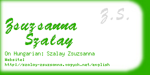 zsuzsanna szalay business card